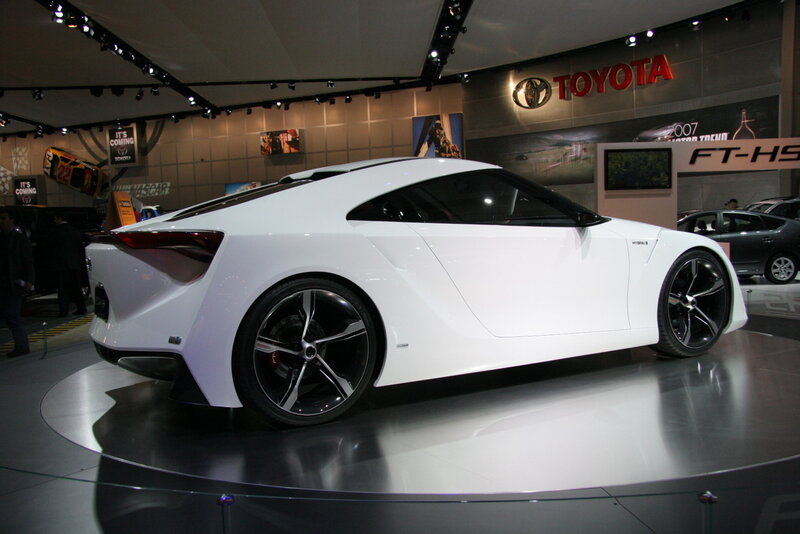 White Concept Car — Showroom, Photograph