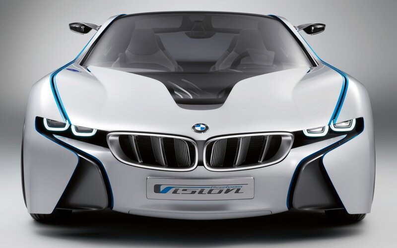 White Concept Car — Silver, Modern, Photograph