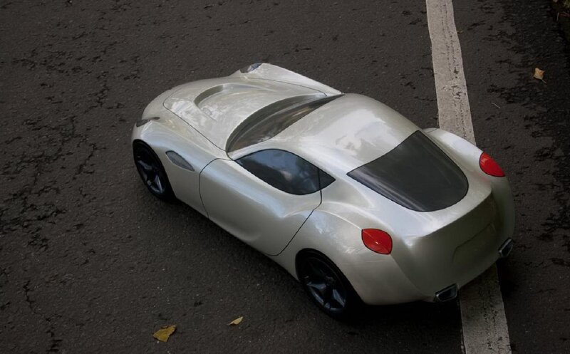 White Concept Car — Silver, Neutral