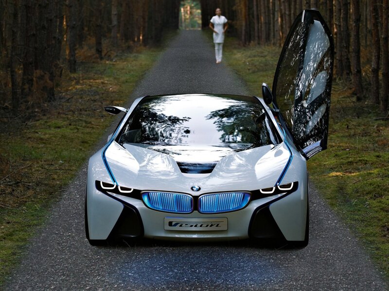 White Concept Car — Silver, Serene