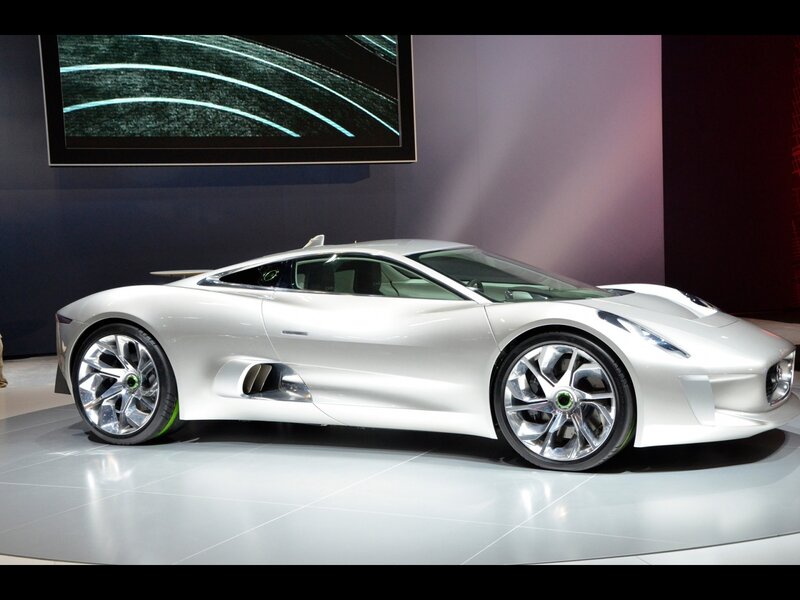 White Concept Car — Silver
