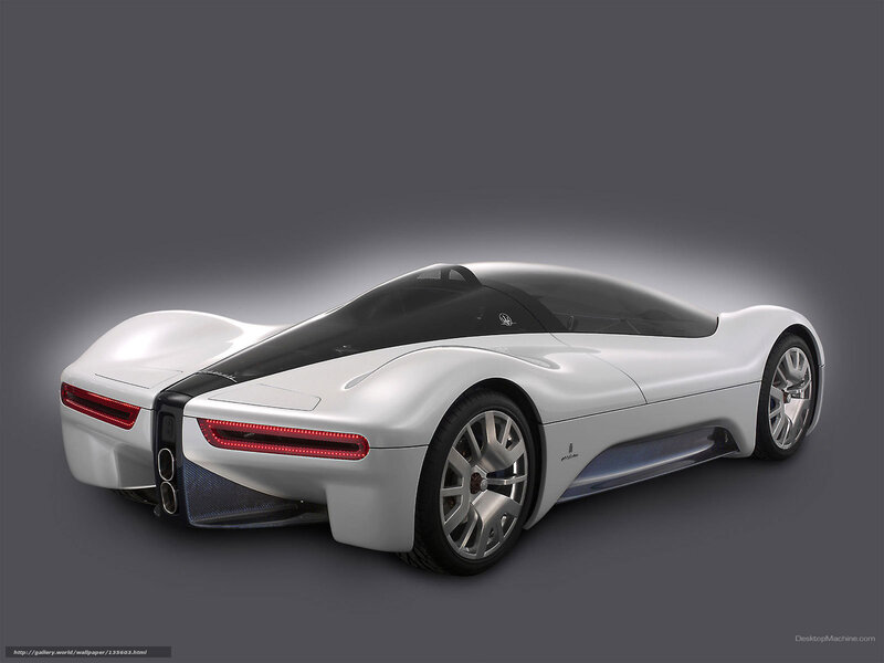 White Concept Car — Sleek, 3d Render, Taillights