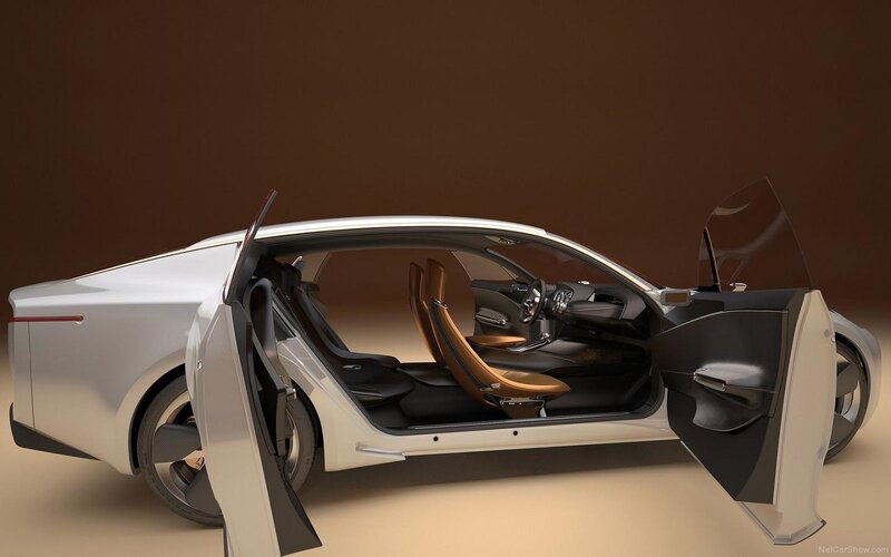 White Concept Car — Sleek, 3d Render