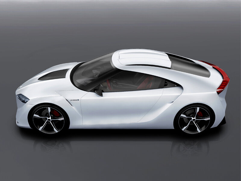 White Concept Car — Sleek, Modern