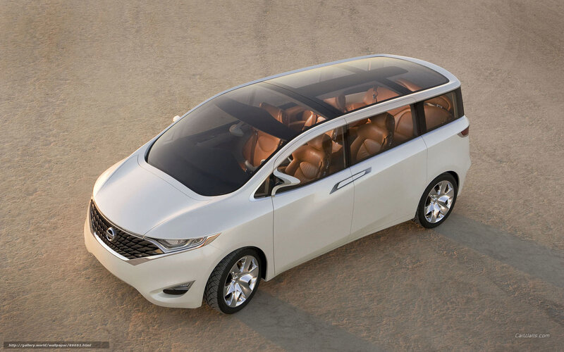 white concept minivan