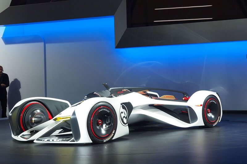 White Concept Race Car