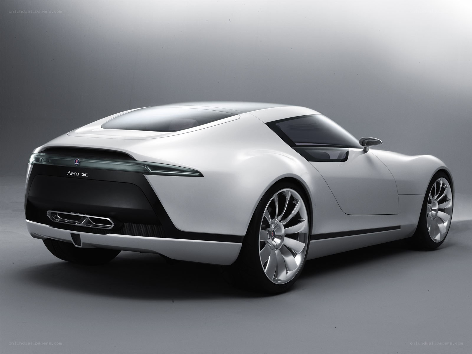 White concept sports car