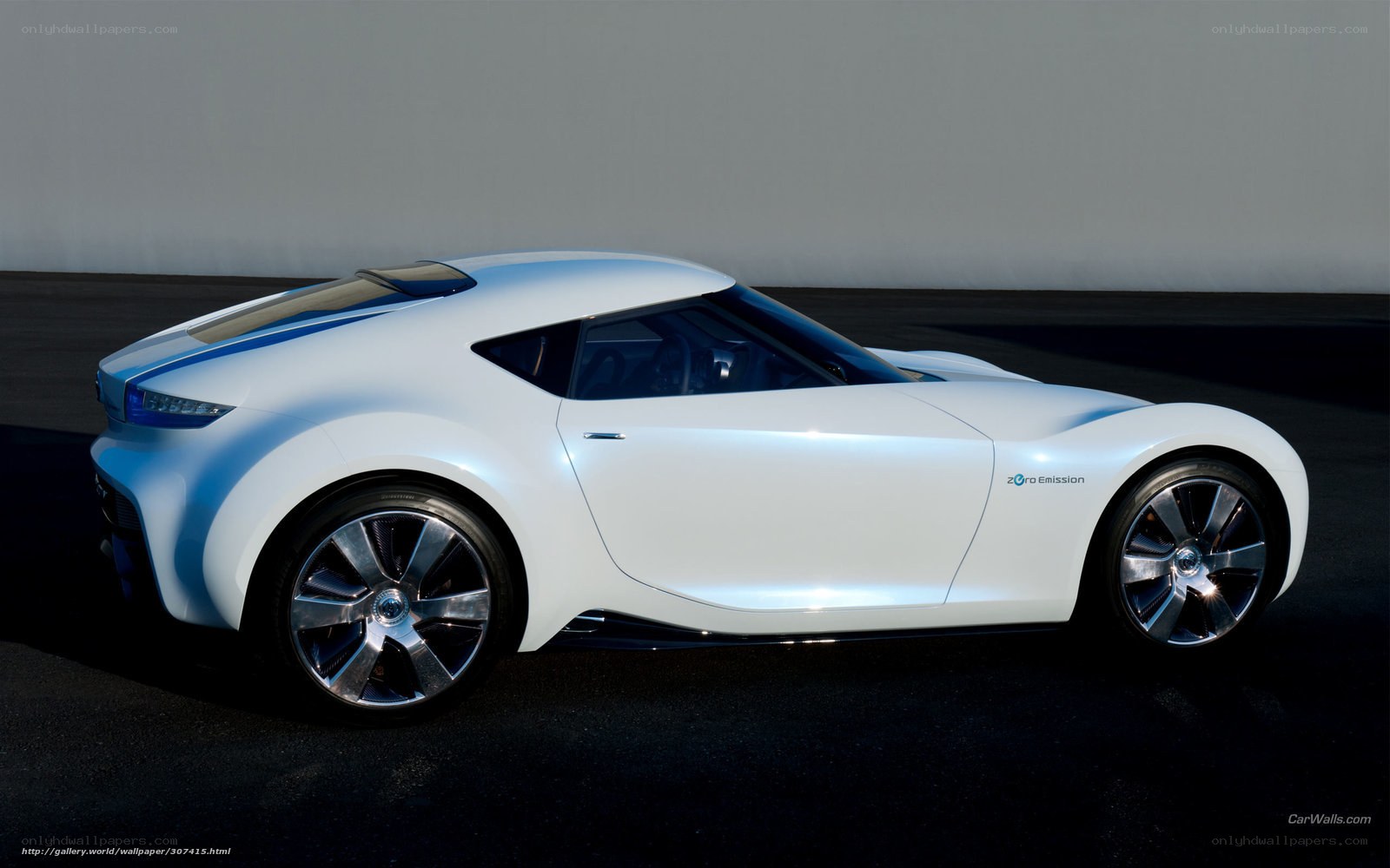 White concept sports car