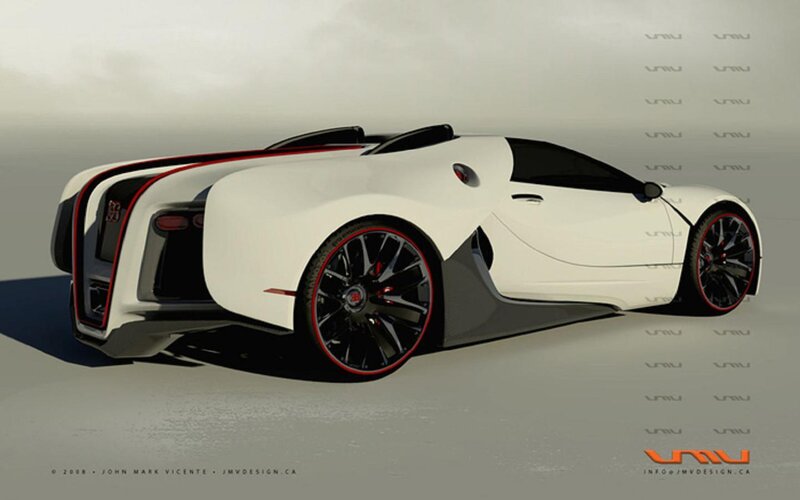 White Concept Sports Car — Modern