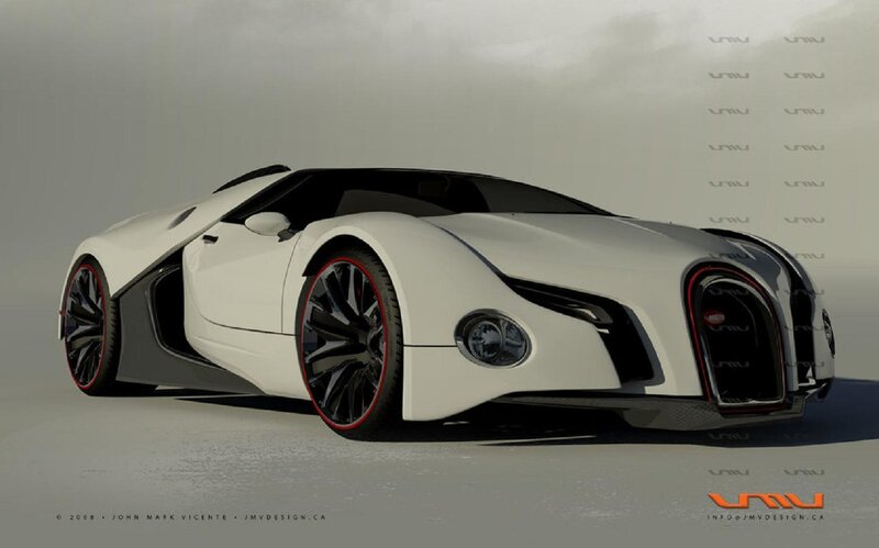 White Concept Sports Car — Neutral