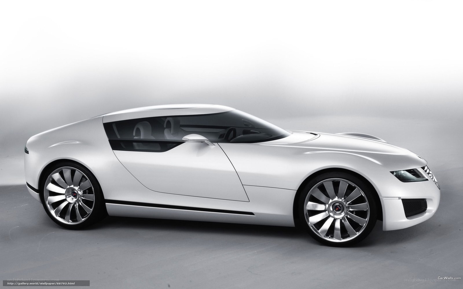 White concept sports car
