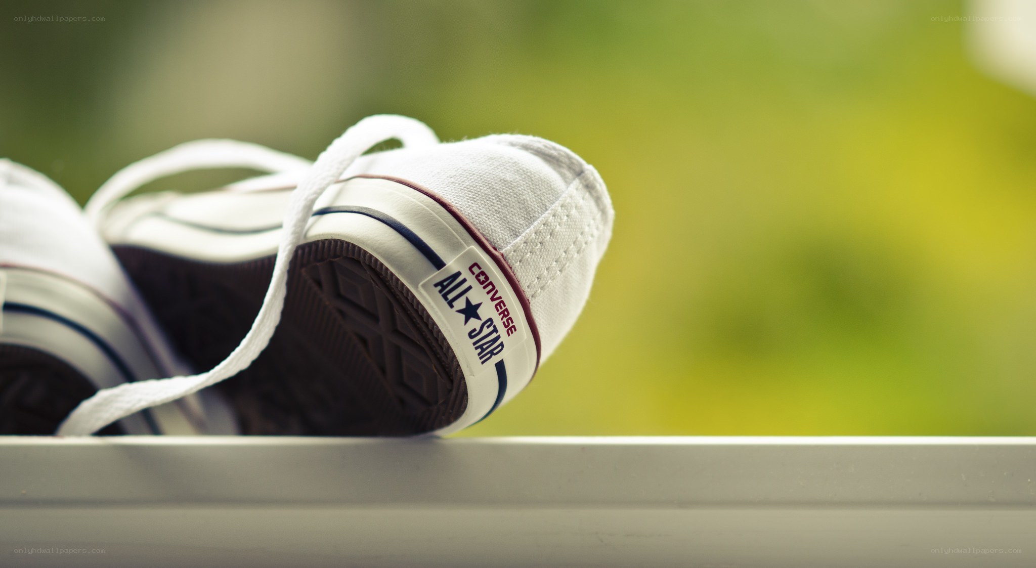 White Converse sneakers