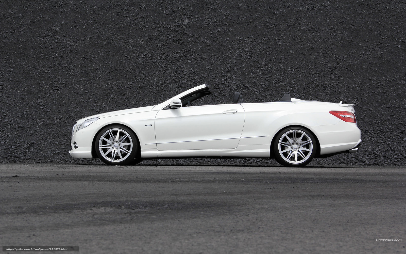 white convertible car