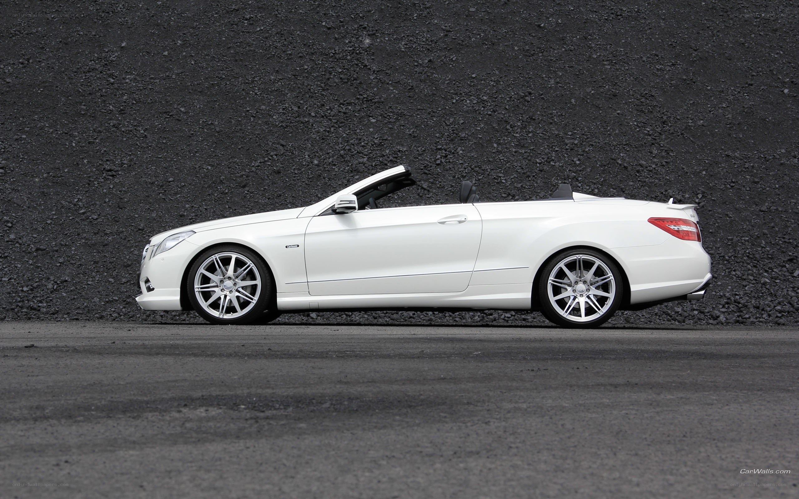 white convertible car