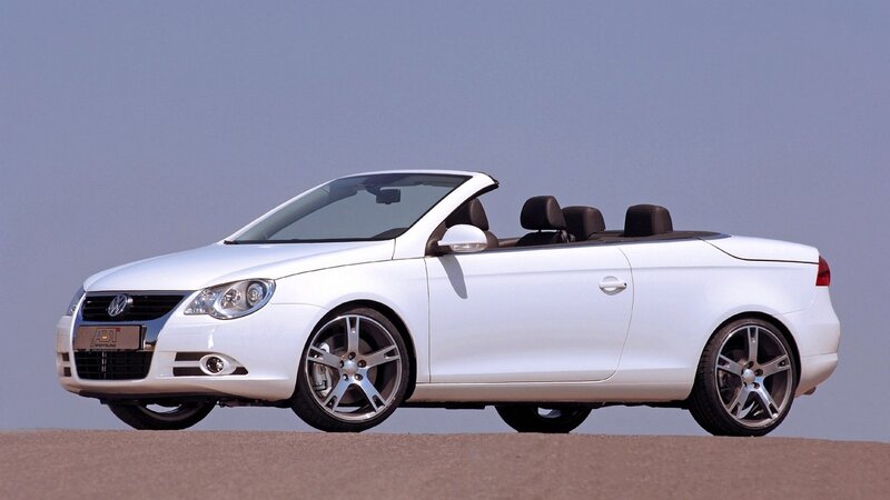 white convertible car