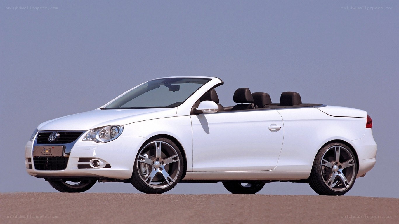 white convertible car