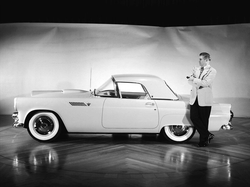 White Convertible Car — Black, Dramatic