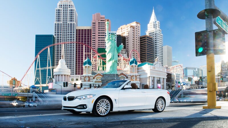 White Convertible Car — Bright