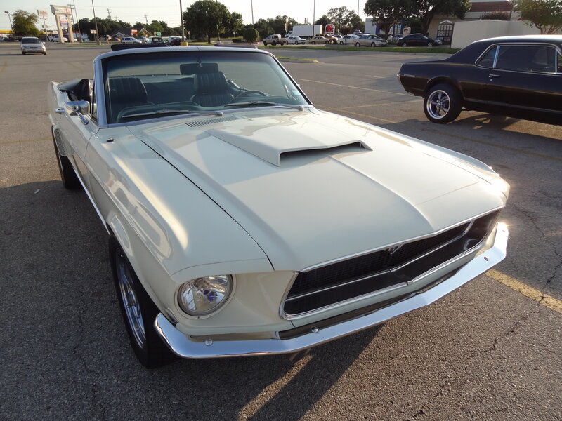 White Convertible Car — Calm, Afternoon, Photograph, Parking Lot