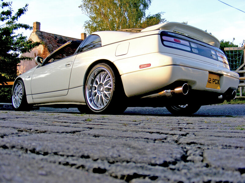 White Convertible Car — Calm, Sunset