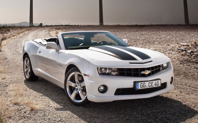 White Convertible Car — Dramatic, Afternoon, Photograph, Gravel Road