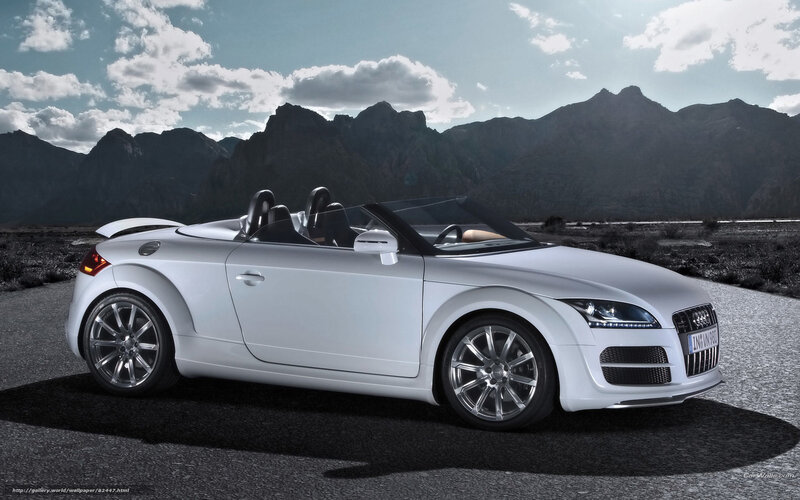 White Convertible Car — Dramatic, Afternoon