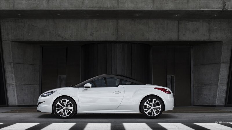 White Convertible Car — Dramatic, Photograph, Concrete Building