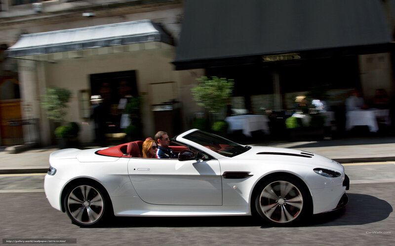 White Convertible Car — Dynamic, Afternoon, Photograph, People