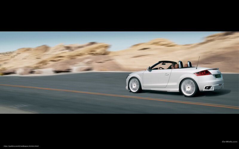 White Convertible Car — Dynamic, Afternoon, Photograph, Road