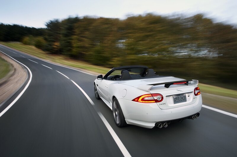 White Convertible Car — Dynamic, Afternoon, Photograph, Road, Trees