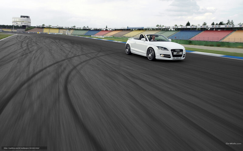 White Convertible Car — Dynamic, Afternoon