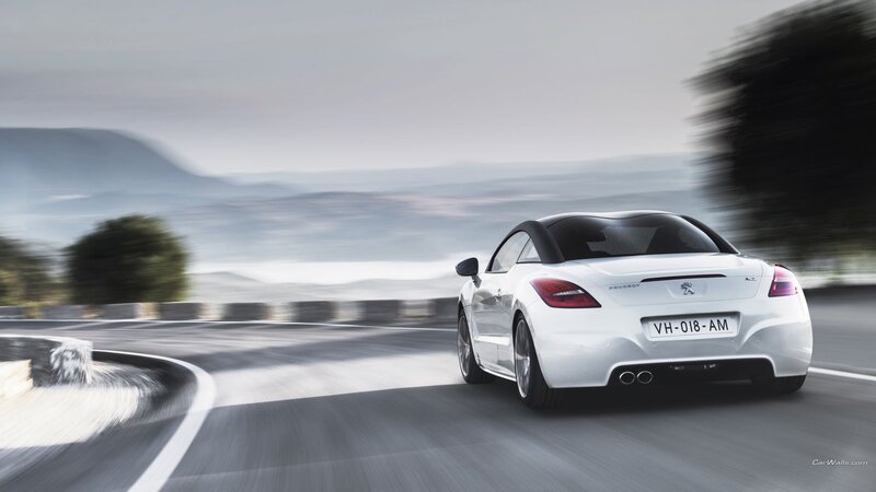 White Convertible Car — Dynamic, Photograph, Road