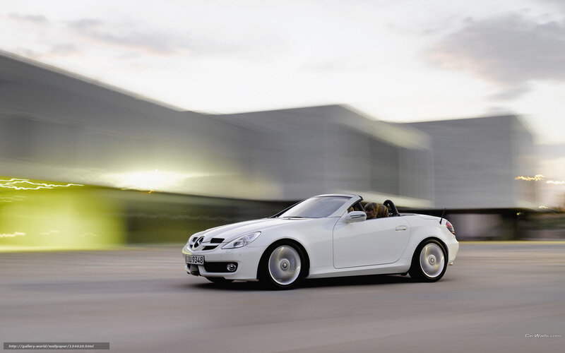 White Convertible Car — Dynamic, Sunset, Photograph