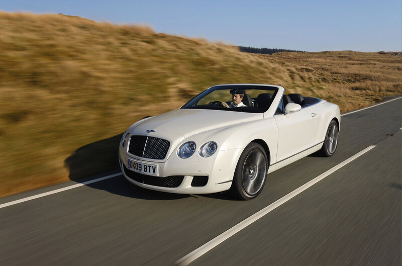 White Convertible Car — Dynamic