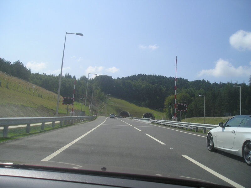 White Convertible Car — Gray