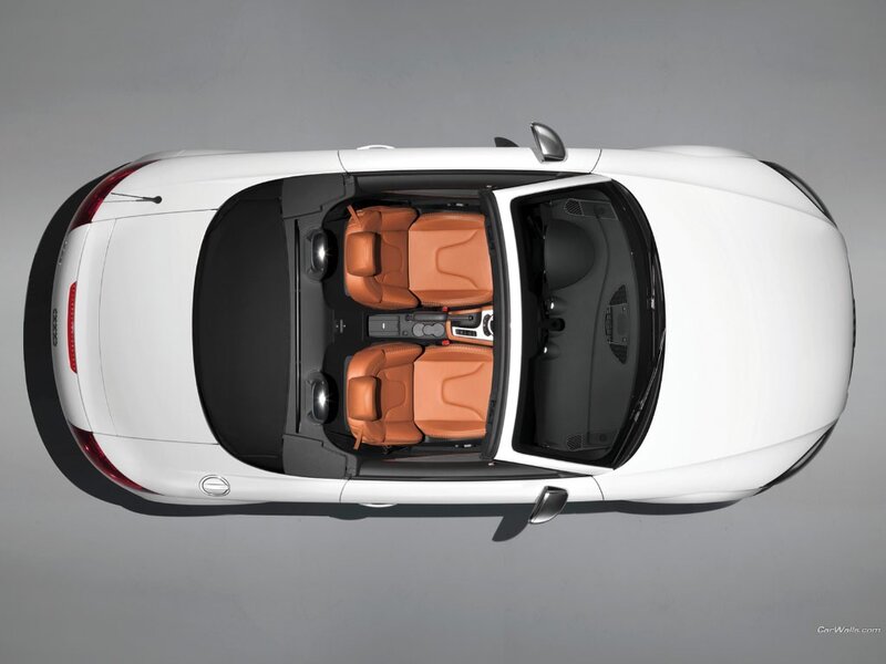 white convertible car interior