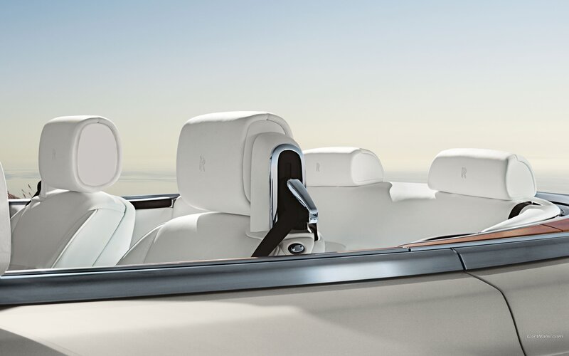 White Convertible Car Interior — Serene