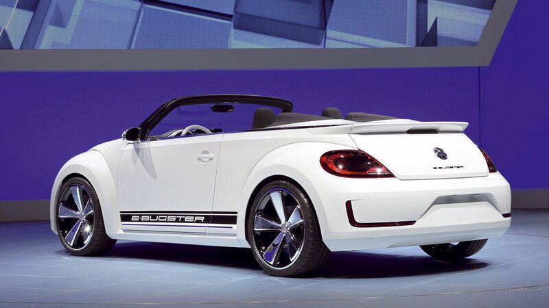 White Convertible Car — Modern