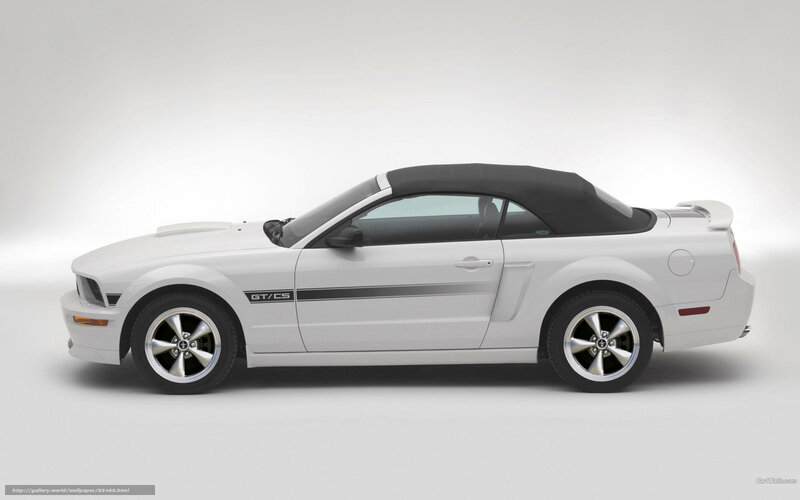 White Convertible Car — Neutral, Photograph, Black Soft Top