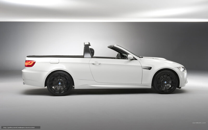 White Convertible Car — Neutral, Photograph, Black Wheels