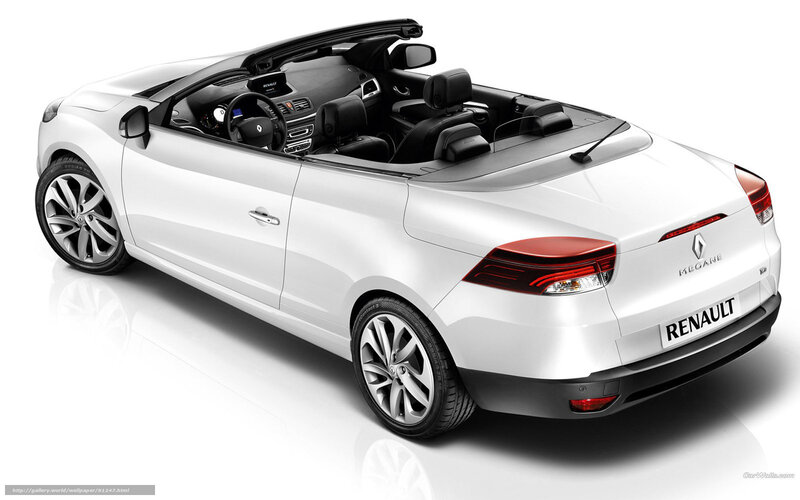 White Convertible Car — Neutral, Photograph, Car Interior