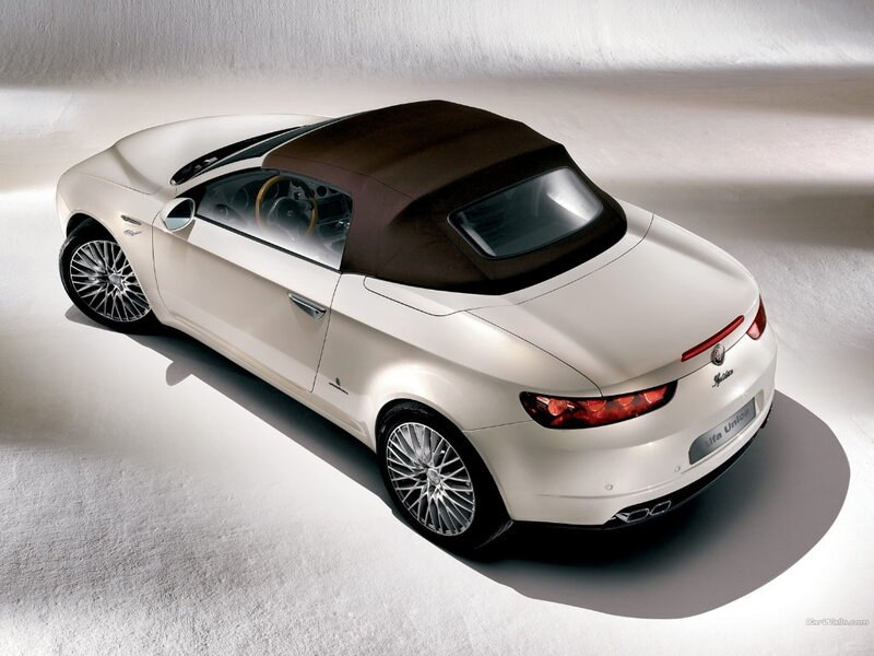 White Convertible Car — Neutral, Photograph, Convertible Roof