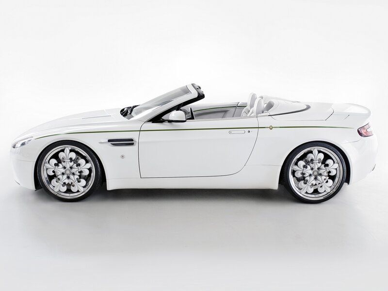 White Convertible Car — Neutral, Photograph, Custom Wheels