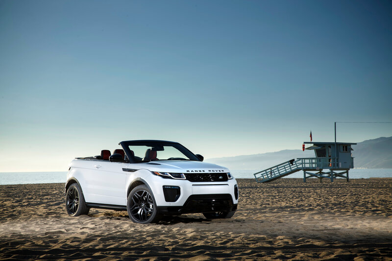 White Convertible Car — Serene, Afternoon, Photograph, Beach, Lifeguard Tower