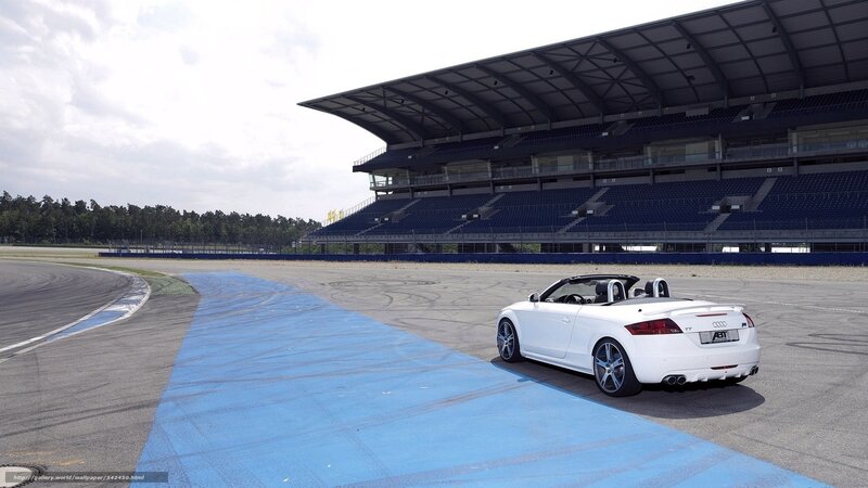 White Convertible Car — Serene, Afternoon, Photograph, Race Track