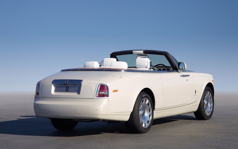 White Convertible Car — Serene, Afternoon, Photograph, Sky, Road, Blue, Black