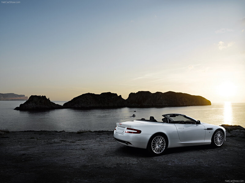 White Convertible Car — Serene, Sunset, Photograph, Sea, Island