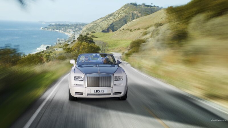 White Convertible Car — Silver, Dynamic