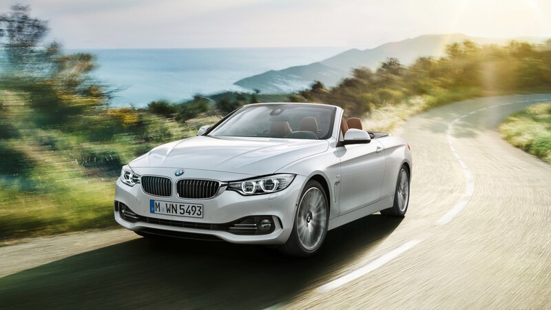 White Convertible Car — Silver, Serene, Afternoon