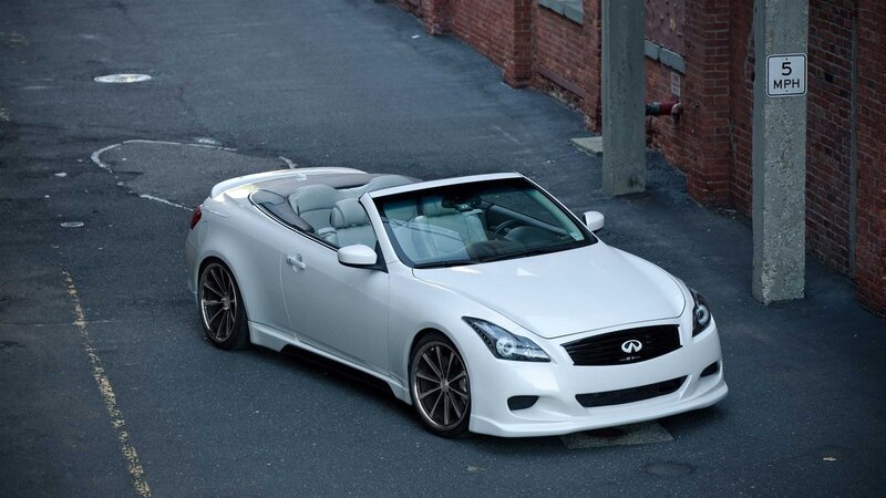 White Convertible Car — Urban, Photograph, Brick Wall